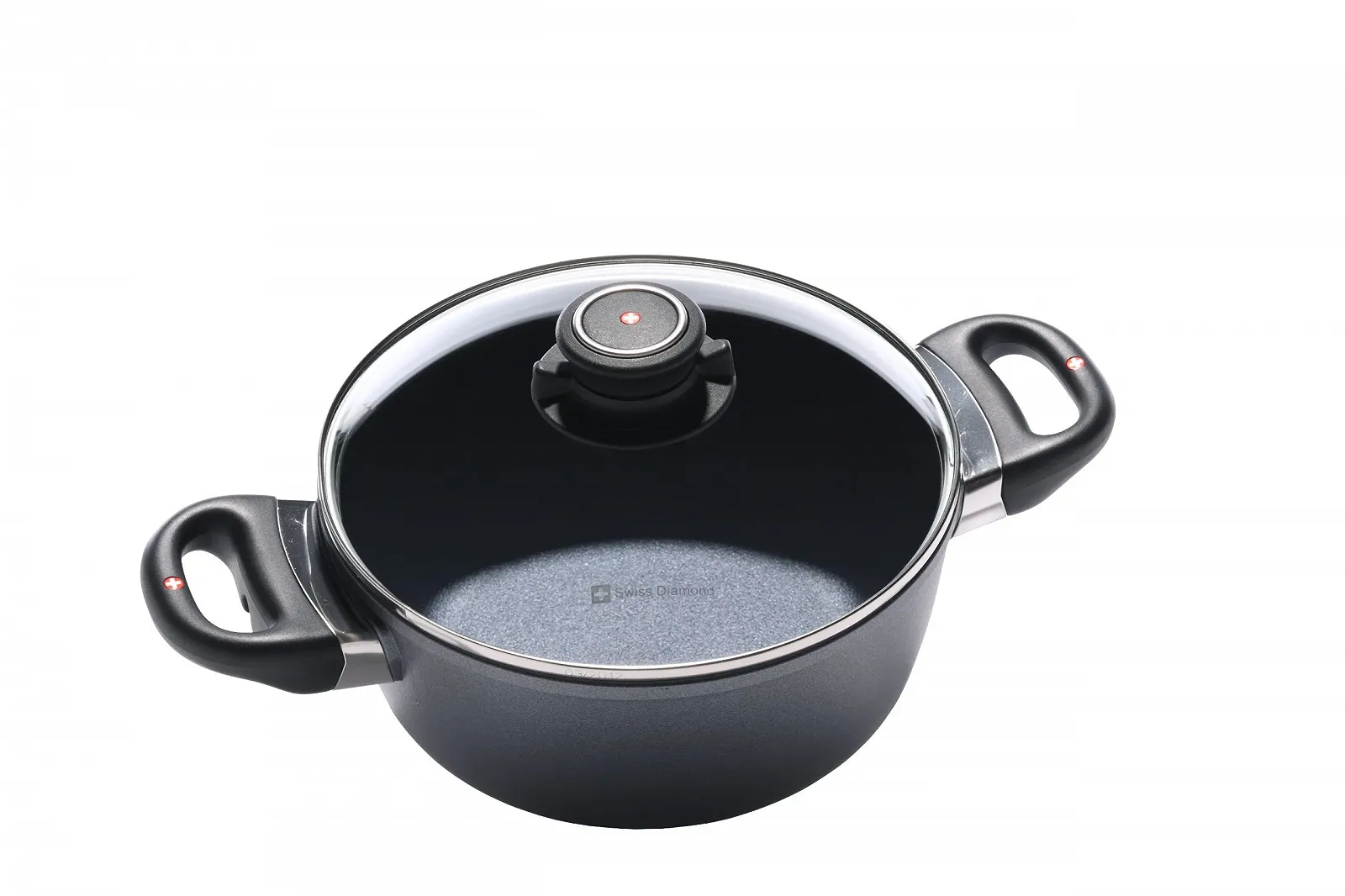 Каструля Swiss Diamond sd6820ic антипригарне покриття алюмінієва з кришкою 20 см, фото №1