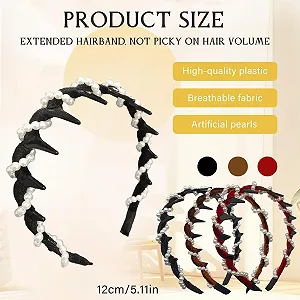 Набор из 3-х искусственных жемчужных обручей. synthetic.ua - Фото 1