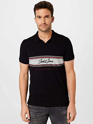 Поло JJLEO POLO SS 12200361 Standard fit Jack&Jones Черный S, фото №1