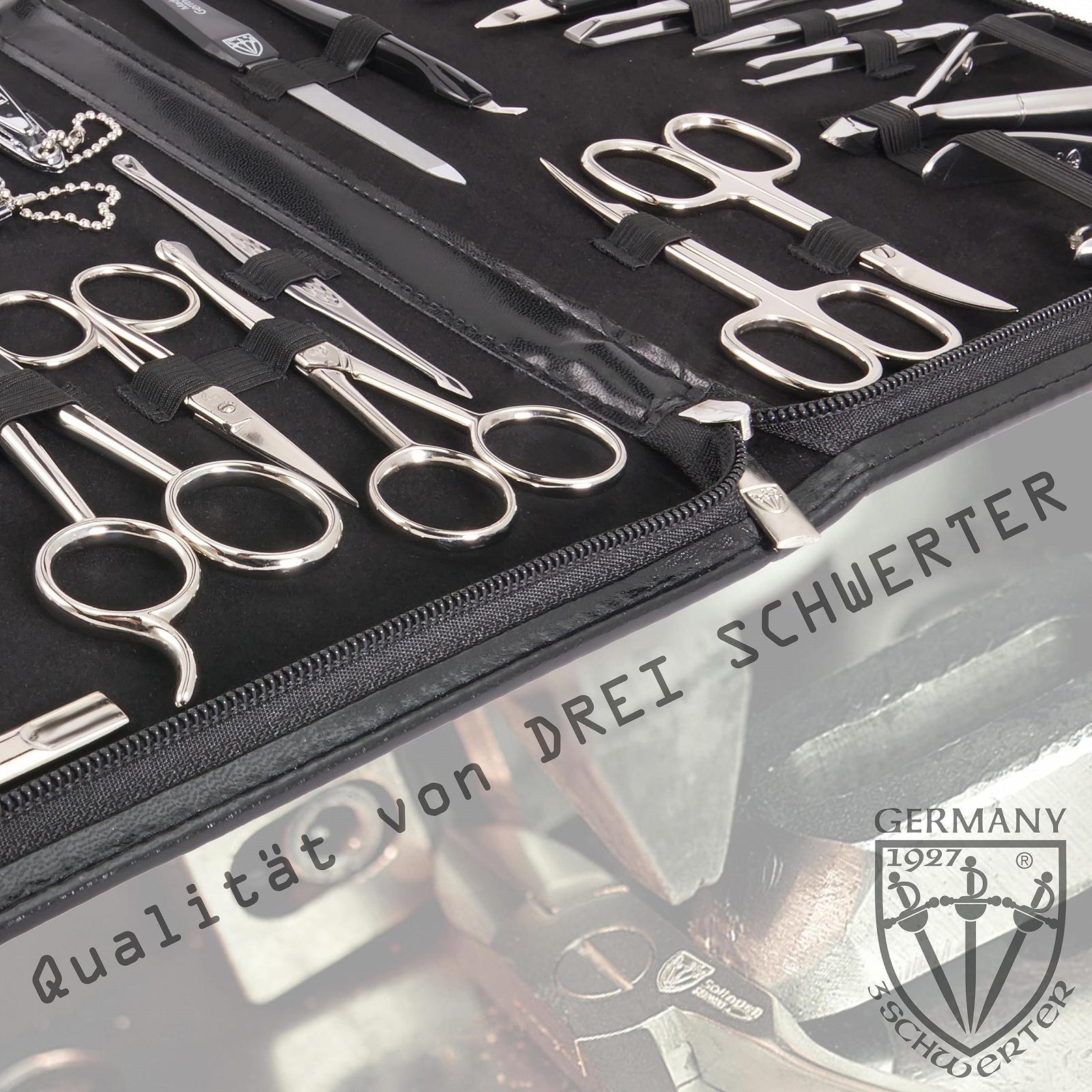 Набір для манікюру DREI SCHWERTER Varese 23 предмети Штучна шкіра Чорний, фото №5 Набір для манікюру DREI SCHWERTER Varese 23 предмети Штучна шкіра Чорний, фото №5