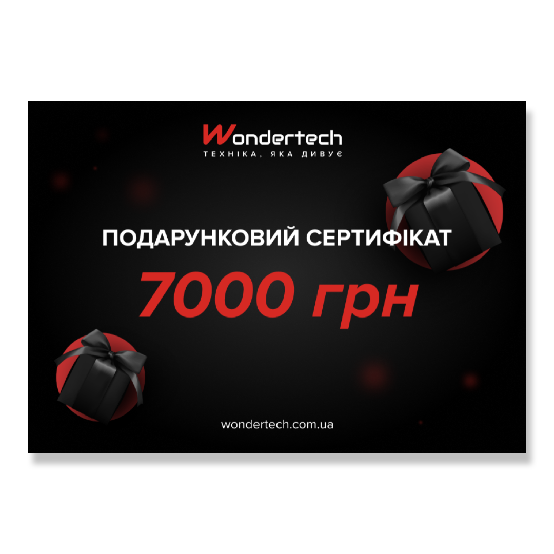 Подарочный сертификат на 7000 гривен Wondertech, фото №1