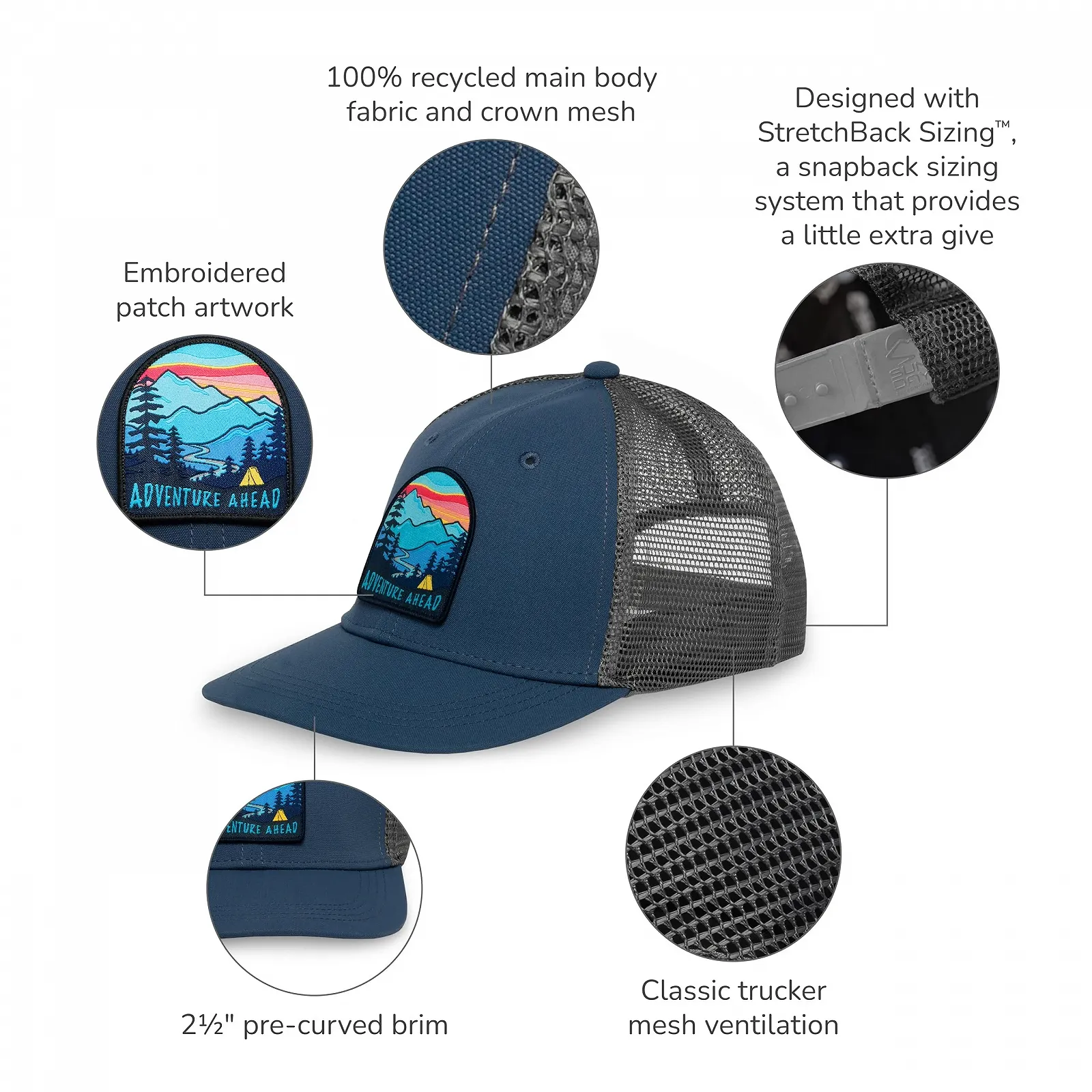 Кепка тракер Sunday Afternoons Feel Good детская унисекс, фото №3