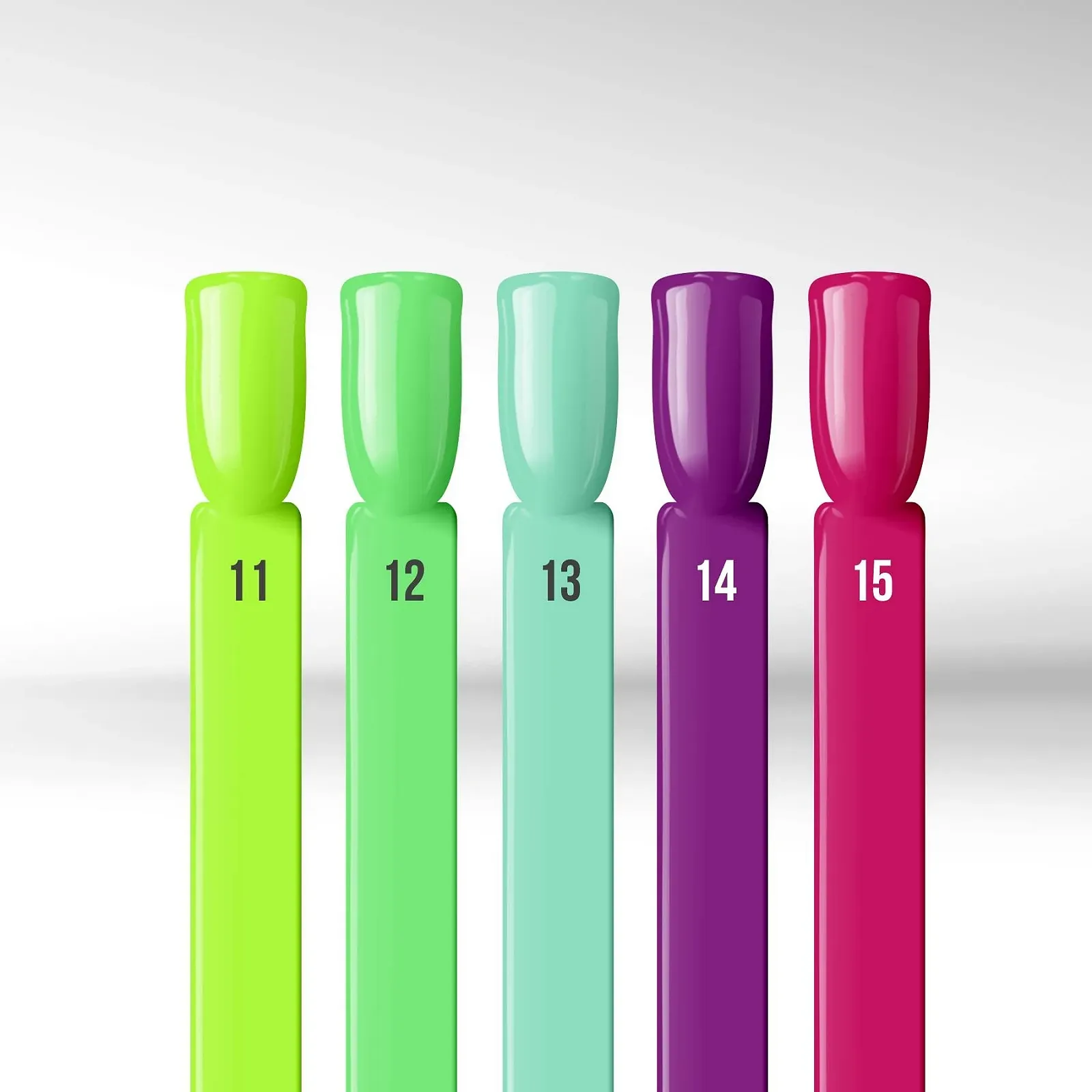 Гель-лак Yes!You Набор Natural Look - 8 цветов с 2 прозрачными базовыми покрытиями Mix colour, фото №3