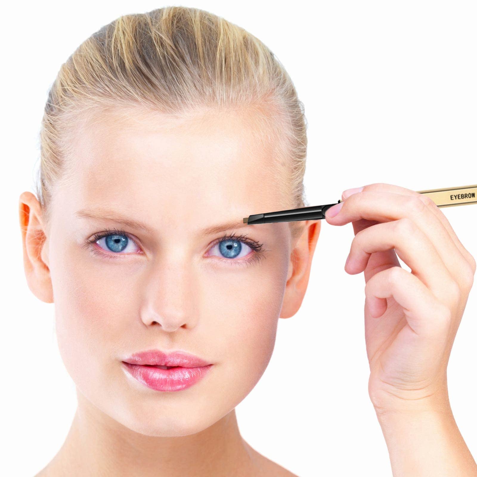 Олівець для брів Men Waterproof Eyebrow Pencil Ultra Slim Black, фото №3