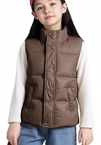 Жилет SEAUR Детский для девочек, стеганый, легкий, водоотталкивающий, без рукавов, для весны, осени, зимы, 3-10 лет - Фото 1