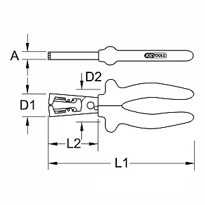 Стриппер ESD KS Tools 5007099 140 мм synthetic.ua - Фото 1