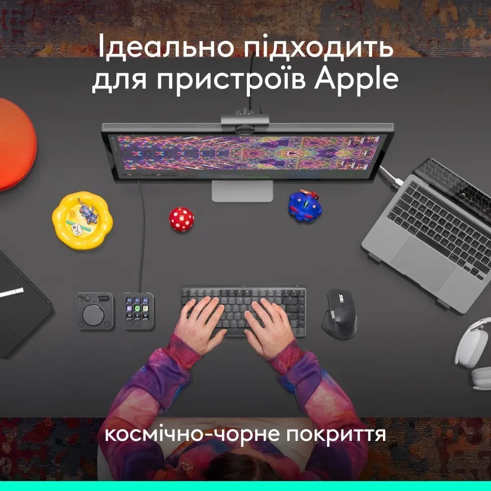 Бездротова миша Logitech MX Master 4 for Mac / Bluetooth / Радіоканал / Darkfield / 8000 DPI / 8 кнопок / Actions Ring / Інерційне колесо / Знімний кабель / Чорна (910-007577), фото №7 Бездротова миша Logitech MX Master 4 for Mac / Bluetooth / Радіоканал / Darkfield / 8000 DPI / 8 кнопок / Actions Ring / Інерційне колесо / Знімний кабель / Чорна (910-007577), фото №7
