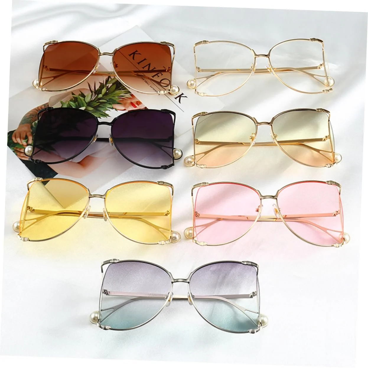 Набір сонцезахисних окулярів PACKOVE 3 шт. Круглі літні, фото №2