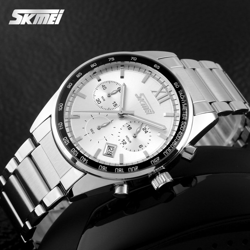Годинник Skmei 9096 сріблястий, фото №4