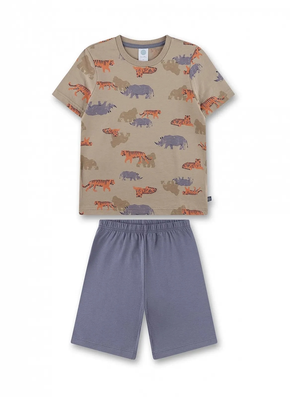 Піжама Sanetta для хлопчиків, шорти, зелена, фото №1