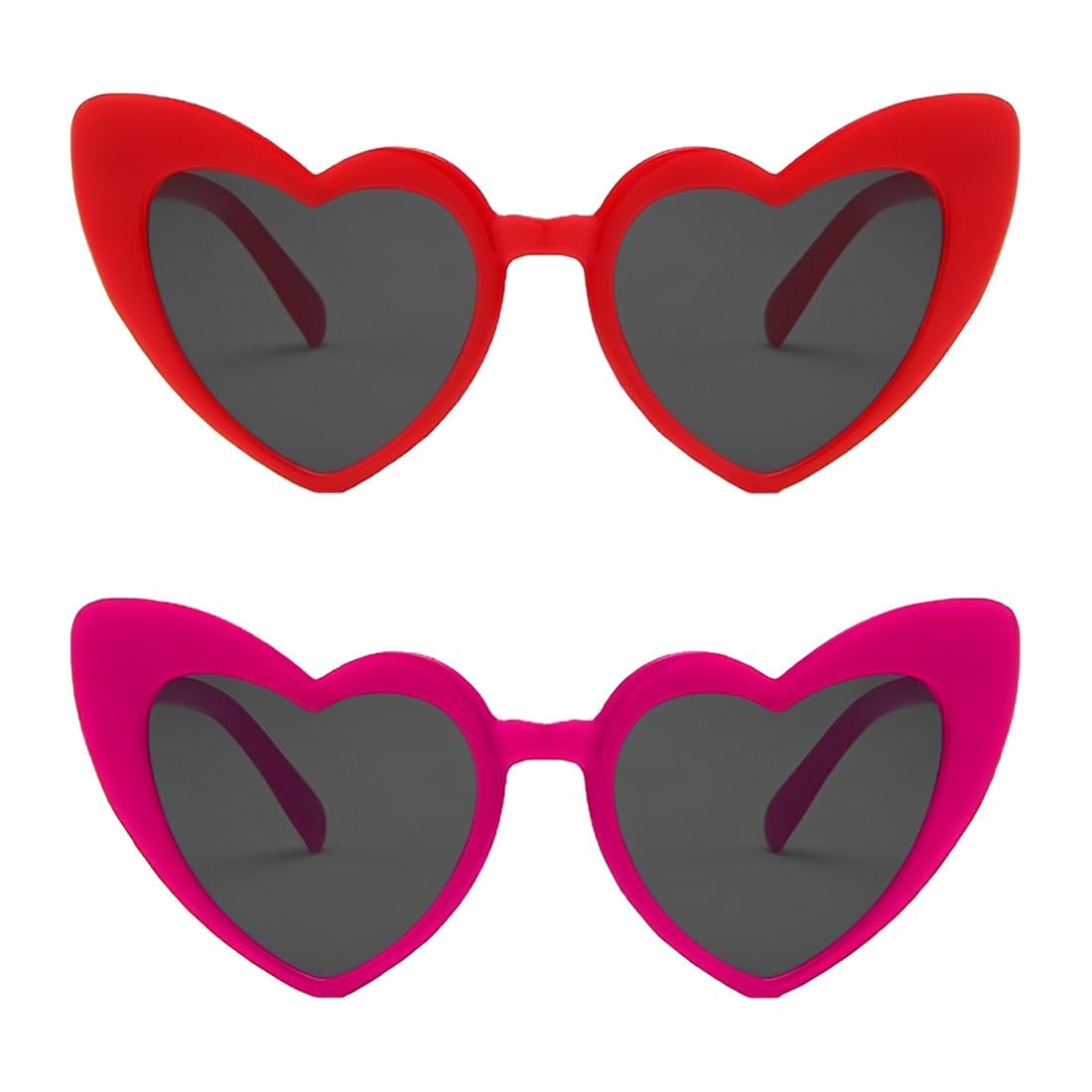 Сонцезахисні окуляри Серце LQIOACU 2 шт, рожевий, фото №1