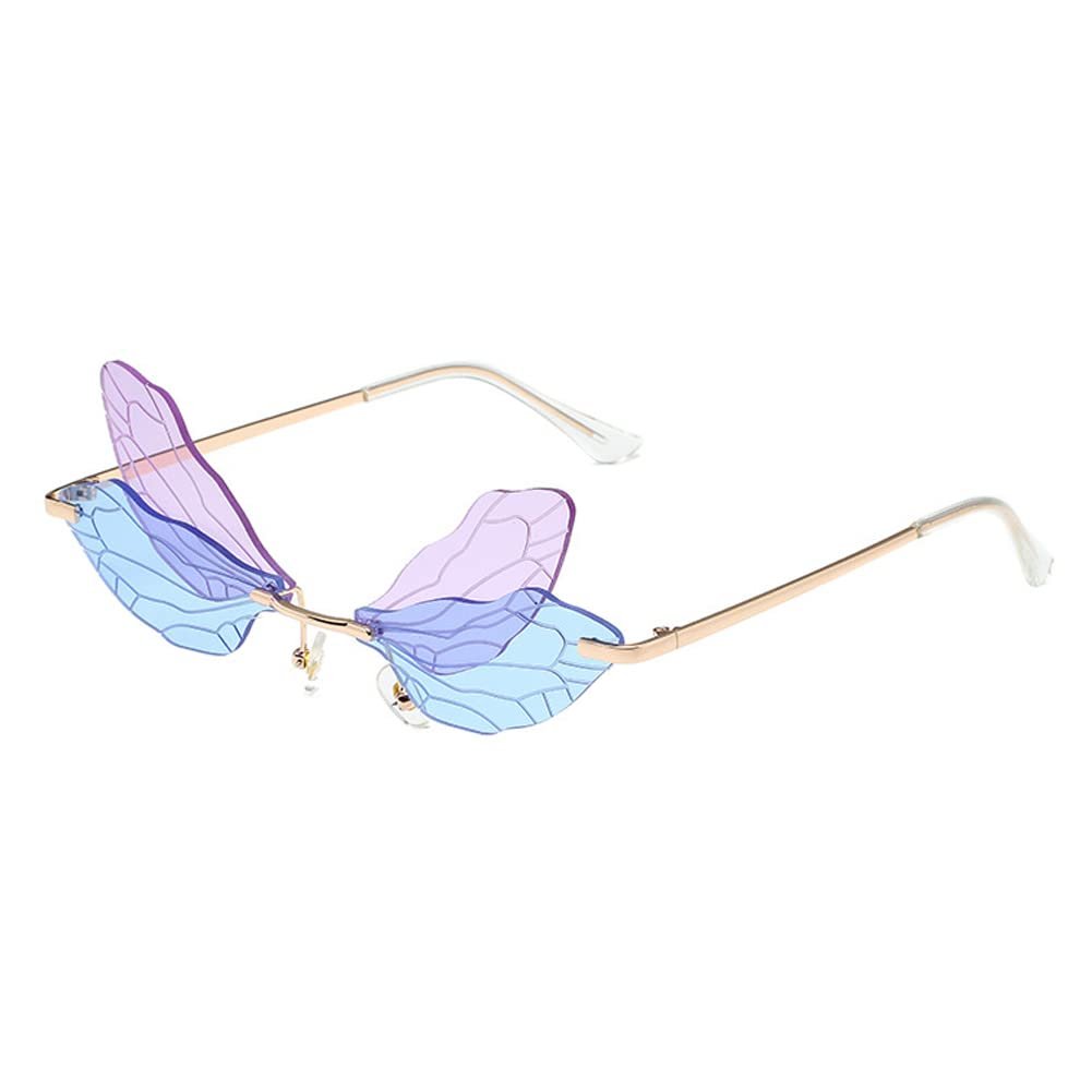 Без оправи RUNHUIS Cонцезахисні окуляри Dragonfly Вінтаж Ретро, фото №1