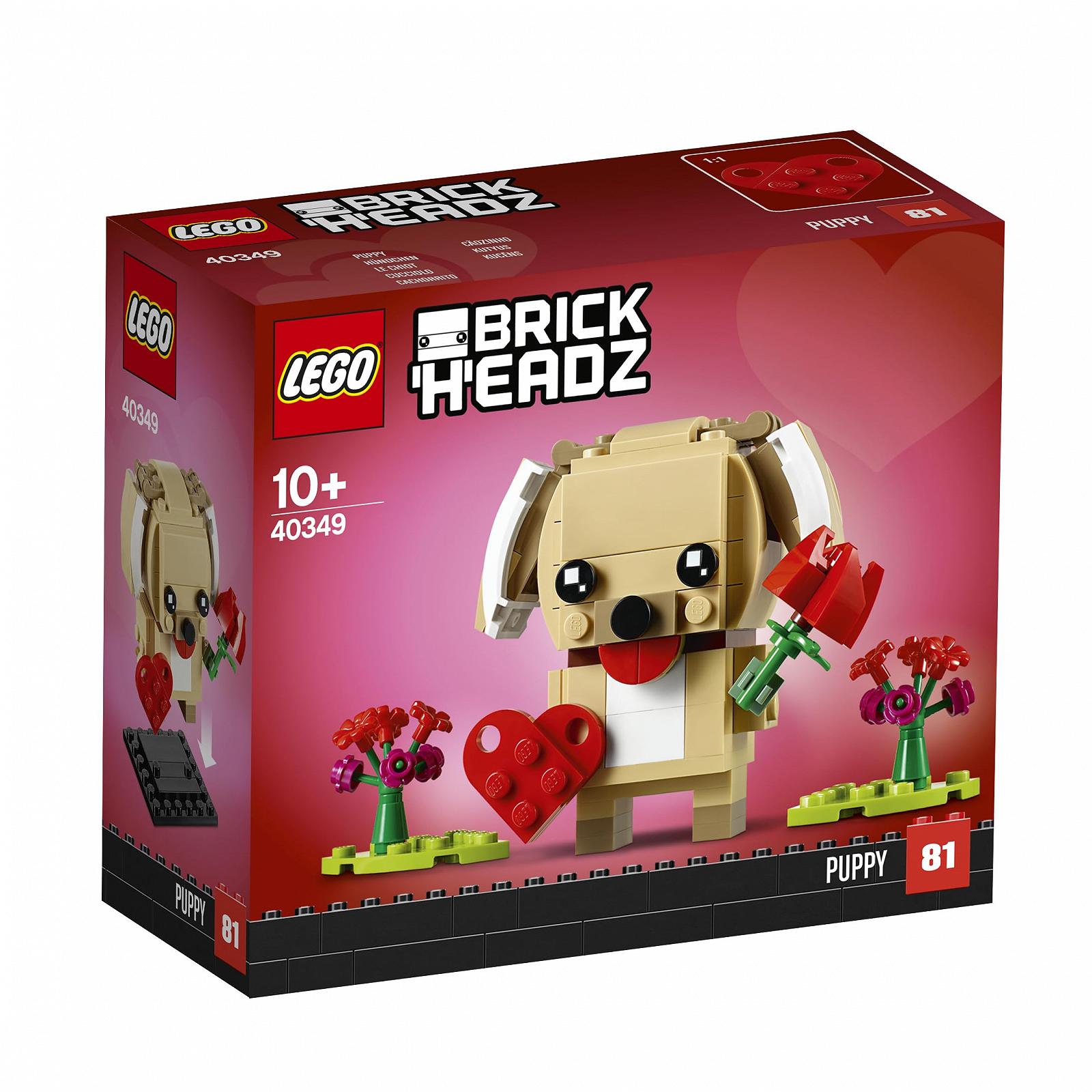 Конструктор Lego Brickheadz 40349 Valentine's Day Puppy, фото №1 Конструктор Lego Brickheadz 40349 Valentine's Day Puppy, фото №1
