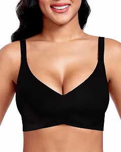 Бюстгальтер Vinfact Seamless без косточек Push Up V-образный вырез бесшовный с чашками - Фото 1