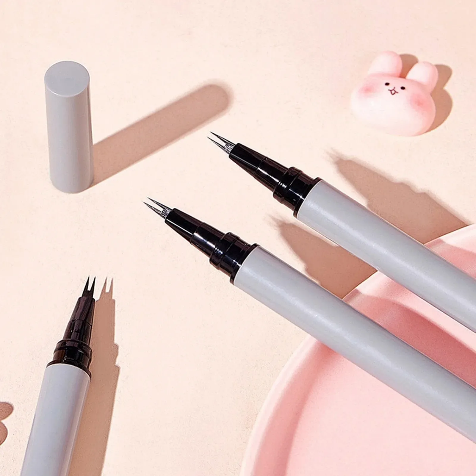 Підводка для очей Voihamy, нижня, подвійний наконечник, водостійка, довговічна, рідка, ультратонка, для початківців, фото №3