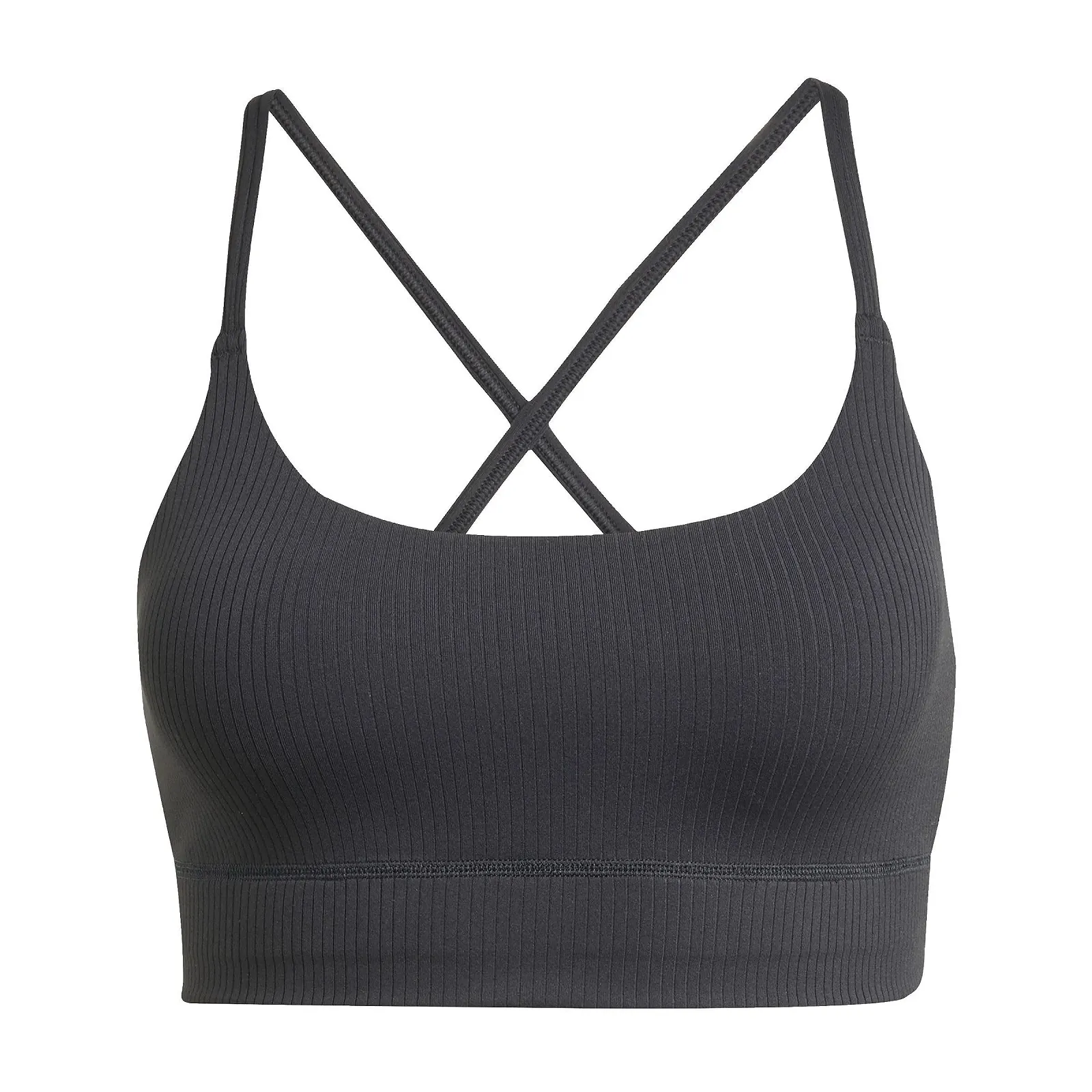 Спортивний бюстгальтер adidas All Me Light Support Rib подовжений у рубчик, фото №1 Спортивний бюстгальтер adidas All Me Light Support Rib подовжений у рубчик, фото №1