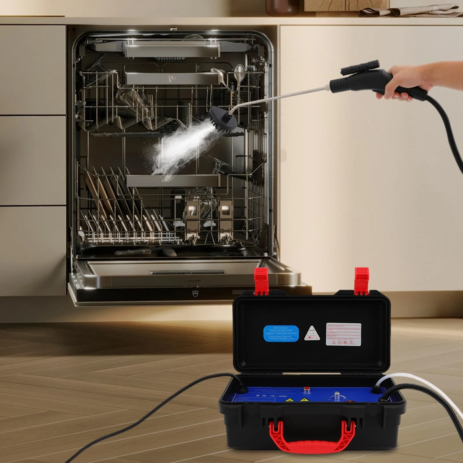 Пароочисник високого тиску портативний ручний 3000 W 2-3.5 bar, фото №3 Пароочисник високого тиску портативний ручний 3000 W 2-3.5 bar, фото №3