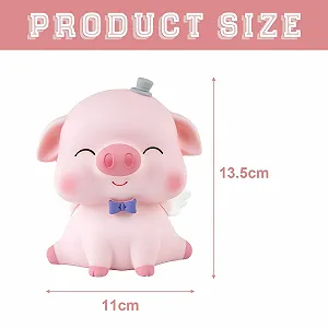 Скарбничка дитяча у формі поросяти з великим слотом рожева synthetic.ua - Фото 1