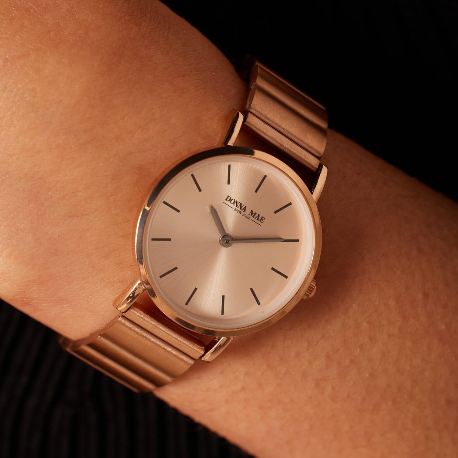 Женские часы Lucardi Donna Mae Rose, сталь, сплав розового золота, 30 мм, розовый, сталь, фото №3