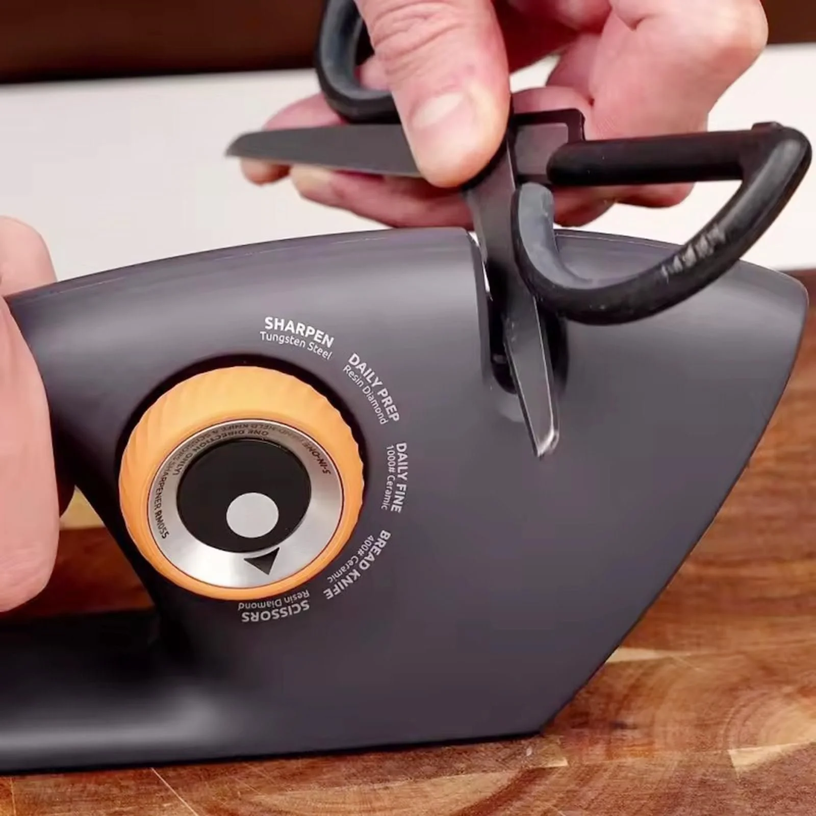 Точилка для ножів 5-в-1 Ручна з регулюванням кута заточування з вольфрамової сталі, фото №5