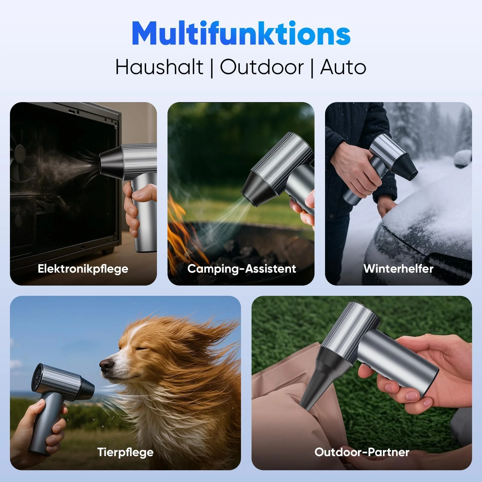 Електричний очищувач повітря SALCAR X7 3 швидкості 90,000 RPM 240W, фото №7