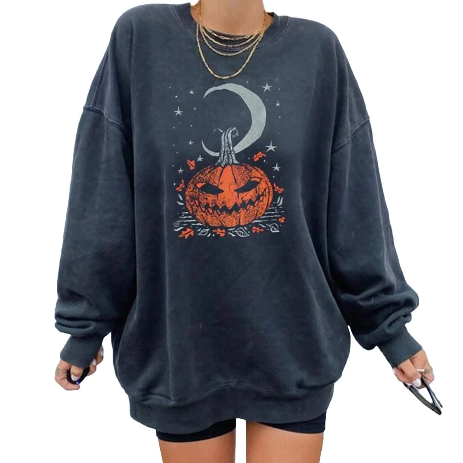 Хелловін Світшот Onsoyours Гарбуз Череп, фото №1