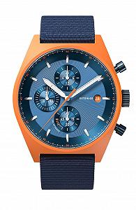 Годинник DeTomaso D10 Chrono Solar Чоловічий Аналоговий Solar Синій, оранжевий Ремінець - Фото 1