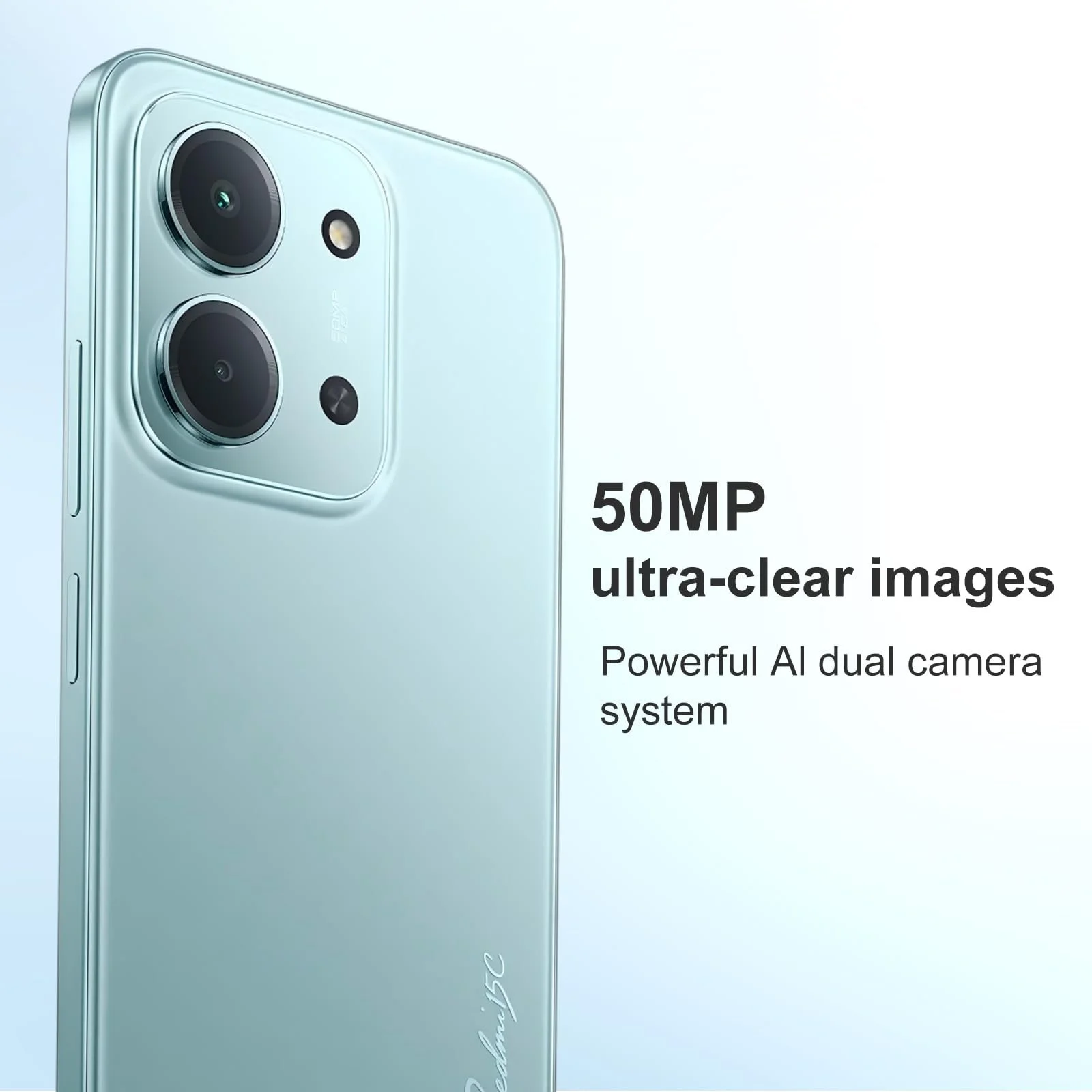 Смартфон XIAOMI Redmi 15C 4 GB / 128 GB 6.9 дюйма 120 Hz 50 MP Dual Camera 6000 мАг М’ятний зелений (з чохлом, без адаптера живлення), фото №4