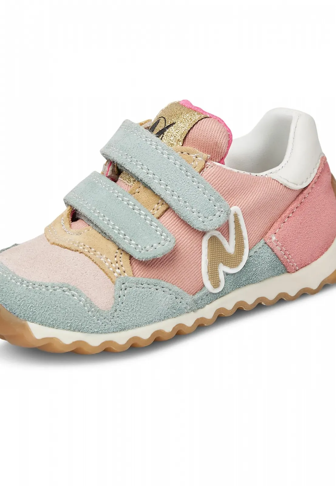 Пинетки Naturino Sammy 2 Vl. Suede / Net Серый Bermuda, фото №5