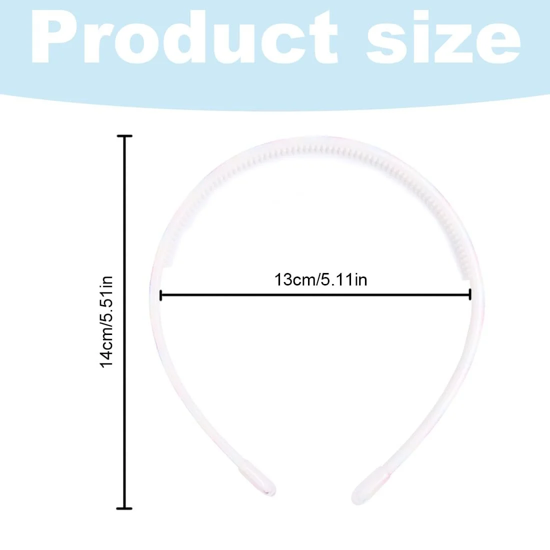 Набір з 5 блискучих обручів для волосся Блискітки, фото №2