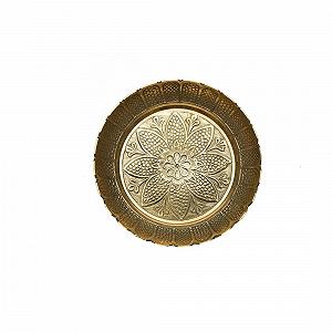 Декоративна тарілка Nakshi Brass Thali Prasad (золотий) synthetic.ua - Фото 1