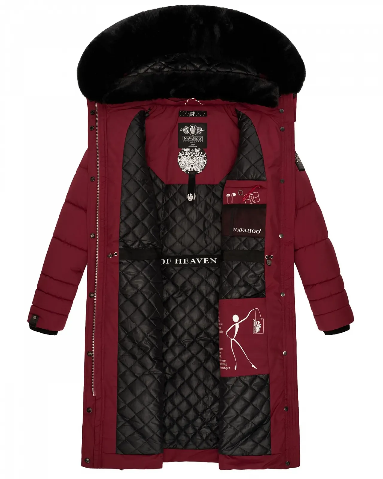 Пальто Navahoo Fahmiyaa Зимнее Женское Теплое стеганое Длинное с капюшоном, фото №7 Пальто Navahoo Fahmiyaa Зимнее Женское Теплое стеганое Длинное с капюшоном, фото №7