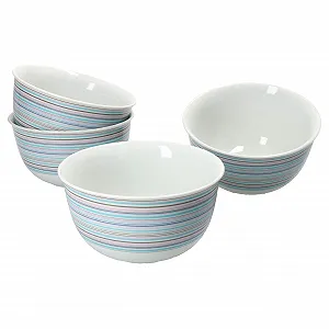 Миска Ritzenhoff & Breker Doppio Circle Набор из 4 шт. 450 мл, Диаметр 14 см, Фарфор synthetic.ua - Фото 1