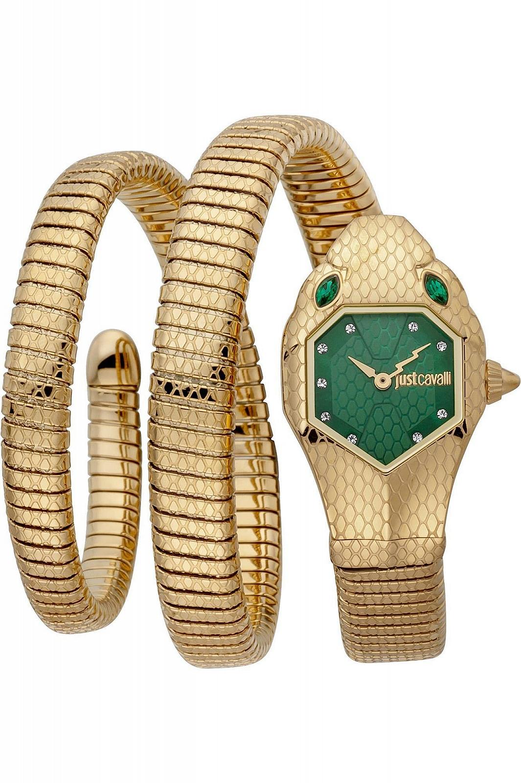 Часы Just Cavalli женские аналоговые кварцевые One Size золотой зеленый, фото №1 Часы Just Cavalli женские аналоговые кварцевые One Size золотой зеленый, фото №1