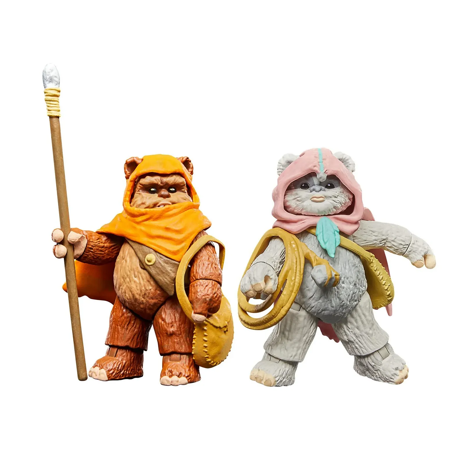 Набор коллекционных фигурок Star Wars The Vintage Collection Ewoks Wicket W. Warrick & Kneesaa 3,75 дюйма 2 шт., фото №1