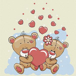 Картина за номерами Art Craft Пара мишей 30х30 см 15537-AC - Фото 1