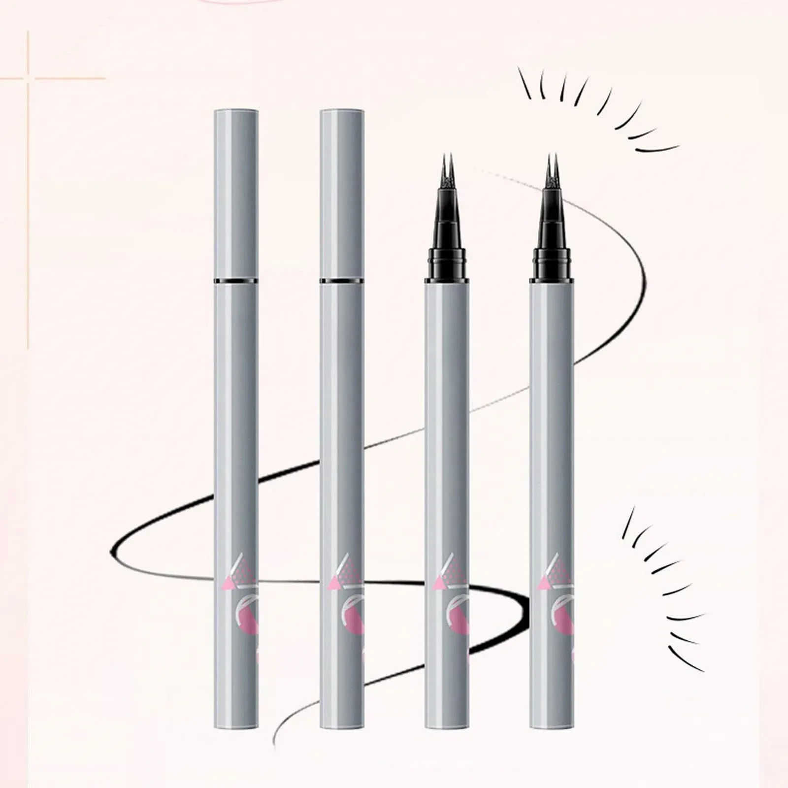 Підводка для очей Voihamy, нижня, подвійний наконечник, водостійка, довговічна, рідка, ультратонка, для початківців, фото №5