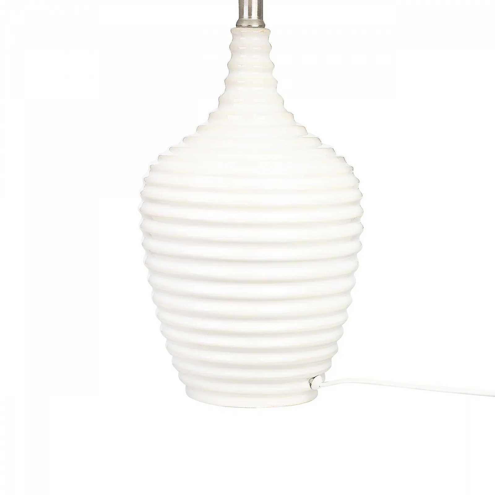 Настільна лампа Beliani Celeste Керамічна основа Бежевий абажур, фото №6