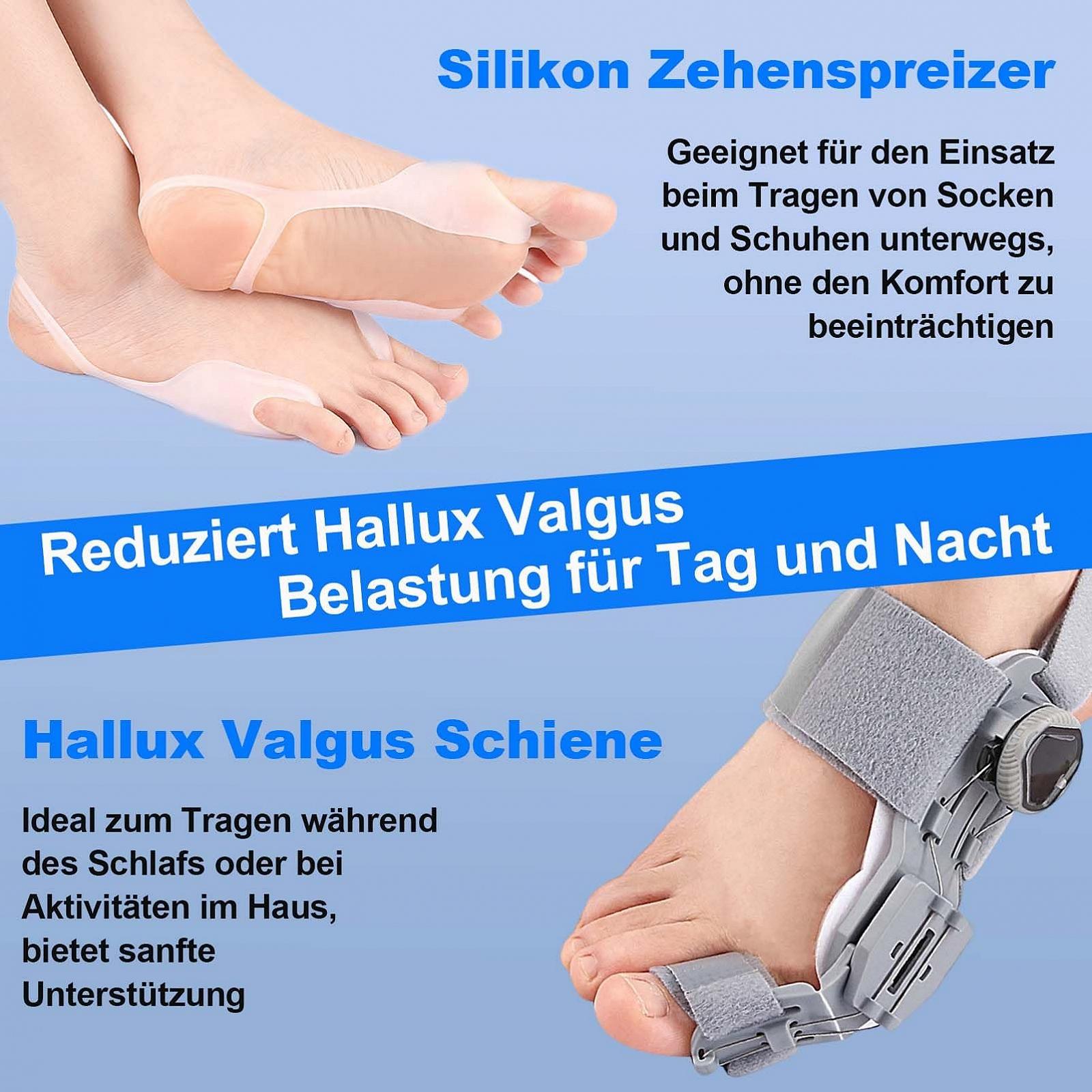 Шина для корекції Hallux Valgus Yeelan, шина Hallux Valgus з 2 силіконовими ремінцями, фото №3 Шина для корекції Hallux Valgus Yeelan, шина Hallux Valgus з 2 силіконовими ремінцями, фото №3