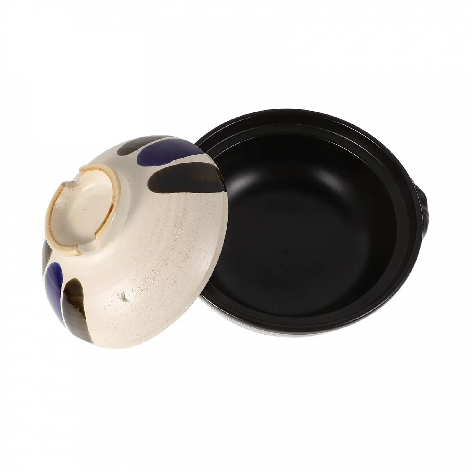 Керамическая кастрюля TIDTALEO с крышкой, термостойкая, для супов и рагу, для открытого огня, фото №1