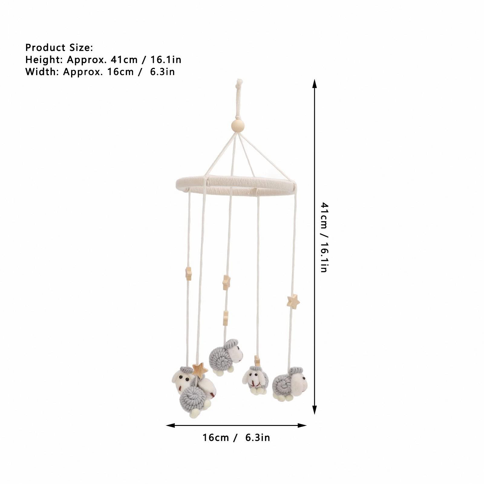Карусель на ліжечко Stern Windspiel Bettglocke Niedliches Baby Mobile Rasseln Spielzeug, фото №2