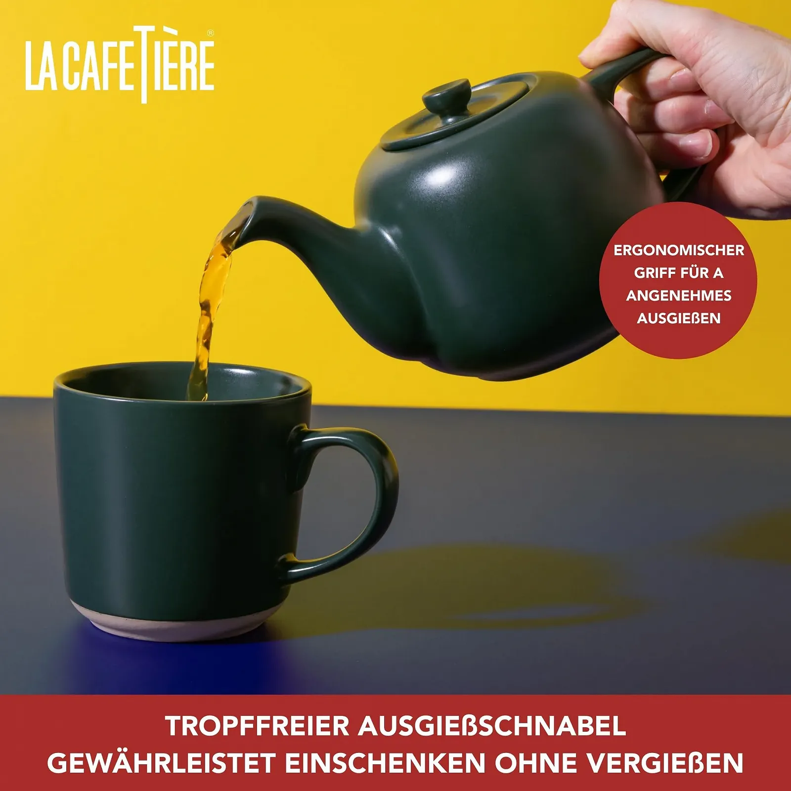 Чайник-заварник La Cafetiière Classic Традиционный Зеленый 1.2 литра, фото №4