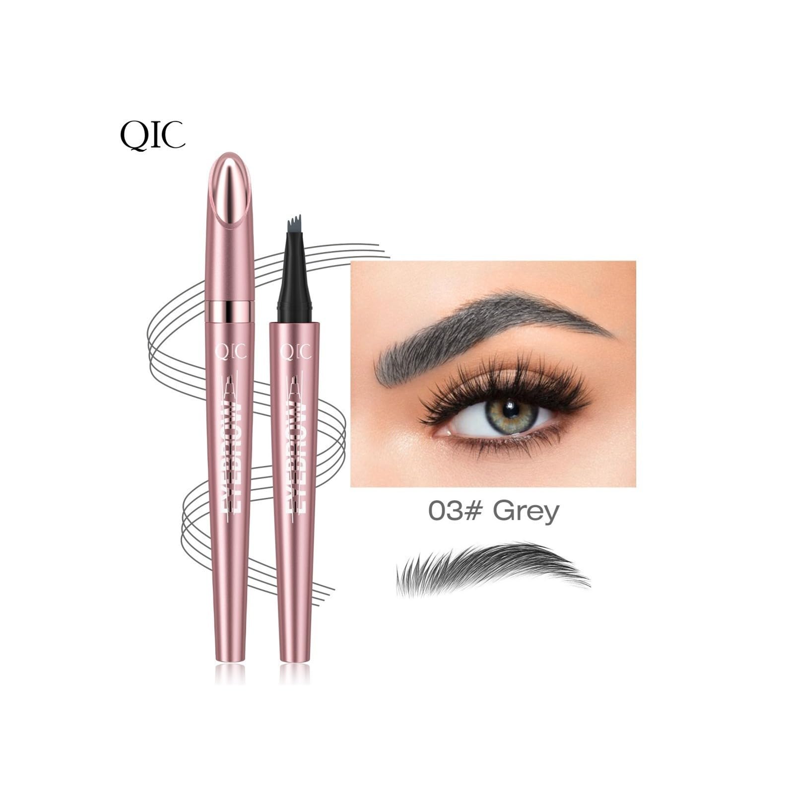 Карандаш для бровей 3D Magic Micro Waterproof с аппликатором с 4 зубцами, фото №2 Карандаш для бровей 3D Magic Micro Waterproof с аппликатором с 4 зубцами, фото №2