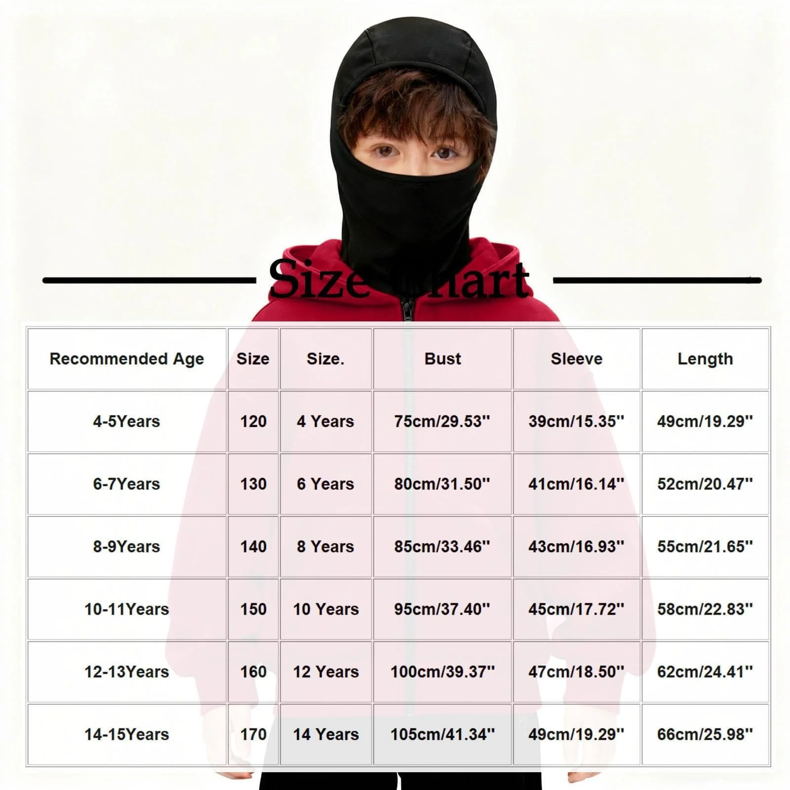 Детская толстовка с капюшоном на молнии и балаклавой Generic Ninja, однотонная базовая теплая балаклава для мальчиков и девочек-подростков с молнией и карманом, свободная толстовка Y2K, топы, фото №5 Детская толстовка с капюшоном на молнии и балаклавой Generic Ninja, однотонная базовая теплая балаклава для мальчиков и девочек-подростков с молнией и карманом, свободная толстовка Y2K, топы, фото №5