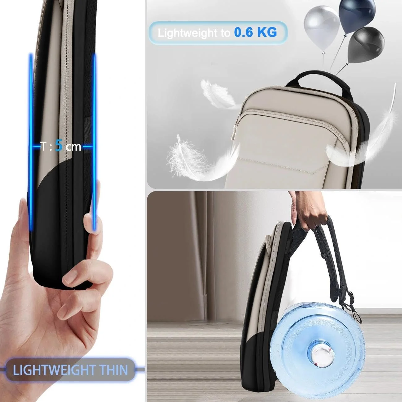 Рюкзак для ноутбука ZINZ Slim & Expandable 15.6 Inch Anti-Theft USB Maroon, фото №3 Рюкзак для ноутбука ZINZ Slim & Expandable 15.6 Inch Anti-Theft USB Maroon, фото №3