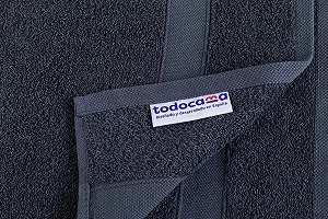 Набір банних рушників Todocama 100 x 150 см, 2 шт, 100% бавовна, 550 г/м², темно-сірий synthetic.ua - Фото 1