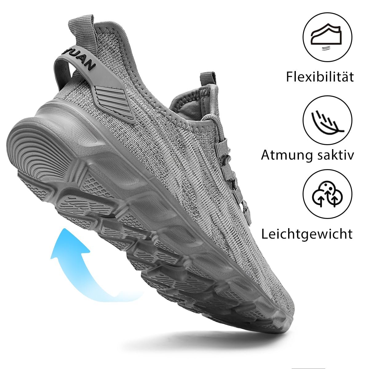 Кроссовки LANGFEUU, мужские, для бега, тенниса, спорта, отдыха, легкие, дышащие, для ходьбы, фитнеса, активного отдыха, размеры 39-46 EU, фото №4