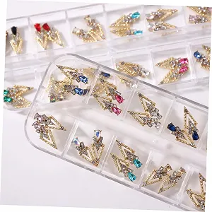 Прикраса для нігтів Mikinona Стріла, 3 набори, 24 шт x 3 synthetic.ua - Фото 1