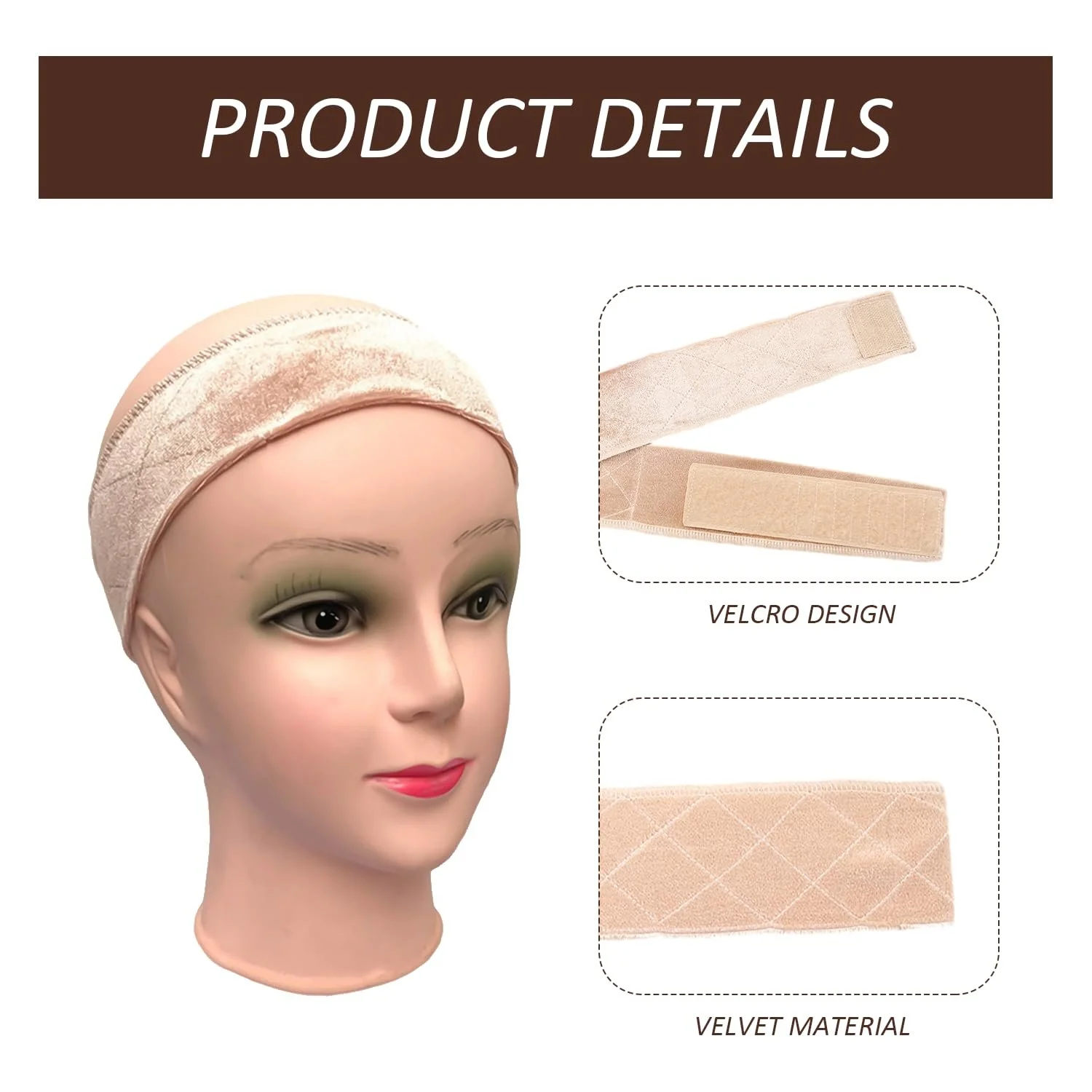 Пов'язка на голову Оксамитова Регульована, фото №3