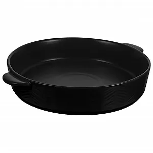 Керамічна форма для запікання GLEAVI з подвійною ручкою кругла термостійка - Фото 1